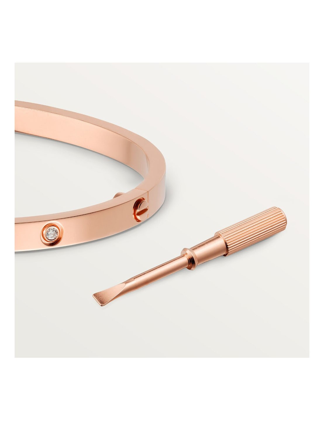 Cartier LOVE bangle van 18 karaat roségoud met 10 diamanten CRB6047900 - detail 5 roségoud