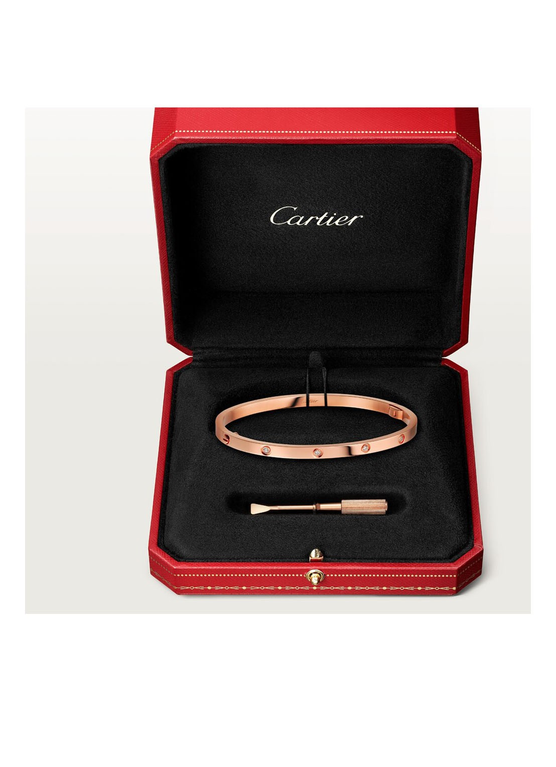 Cartier LOVE bangle van 18 karaat roségoud met 10 diamanten CRB6047900 - detail 6 roségoud