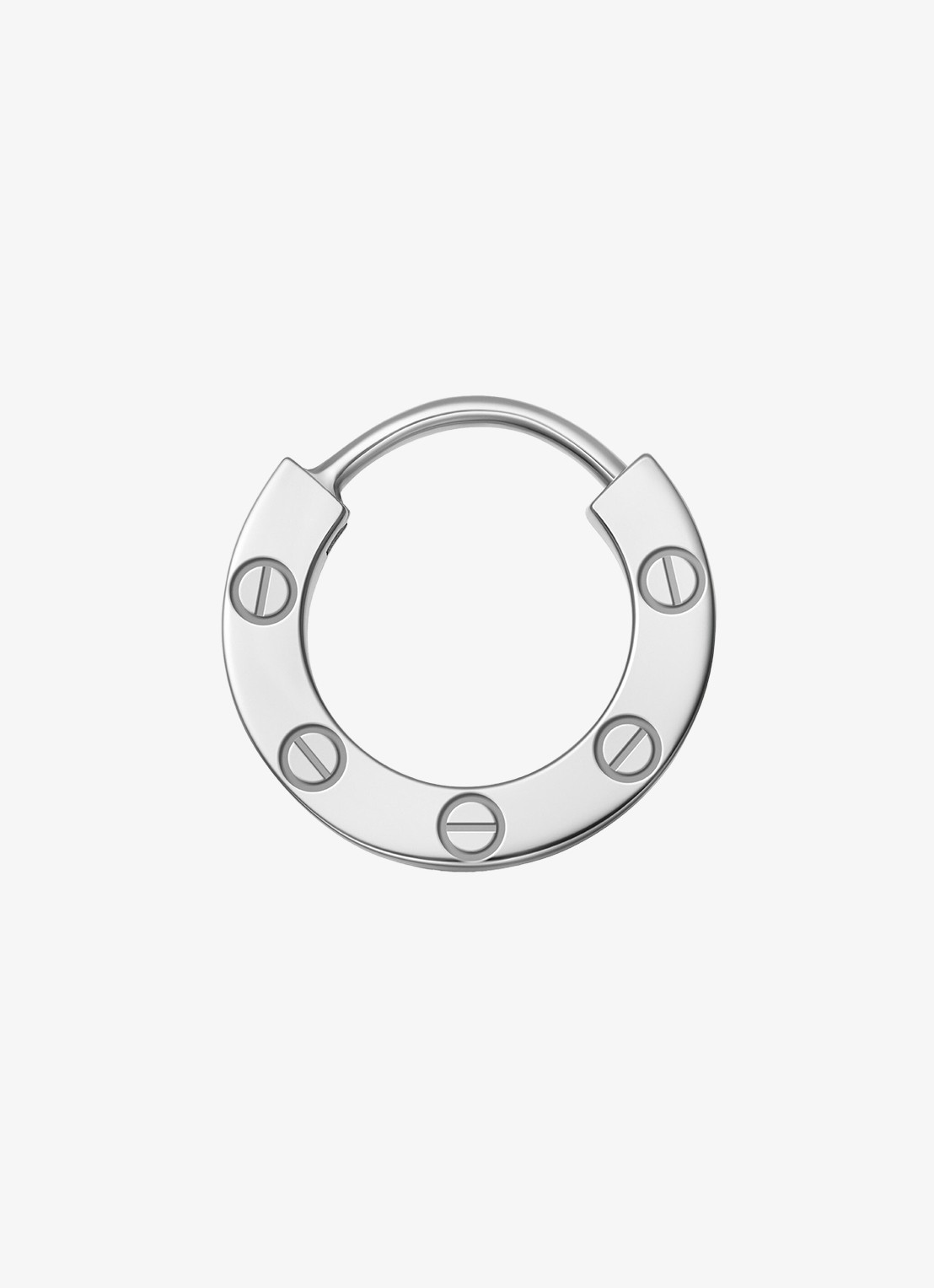 Cartier LOVE enkele oorring van 18 karaat witgoud met 0.05 ct diamant CRB8301424 - detail 2 witgoud