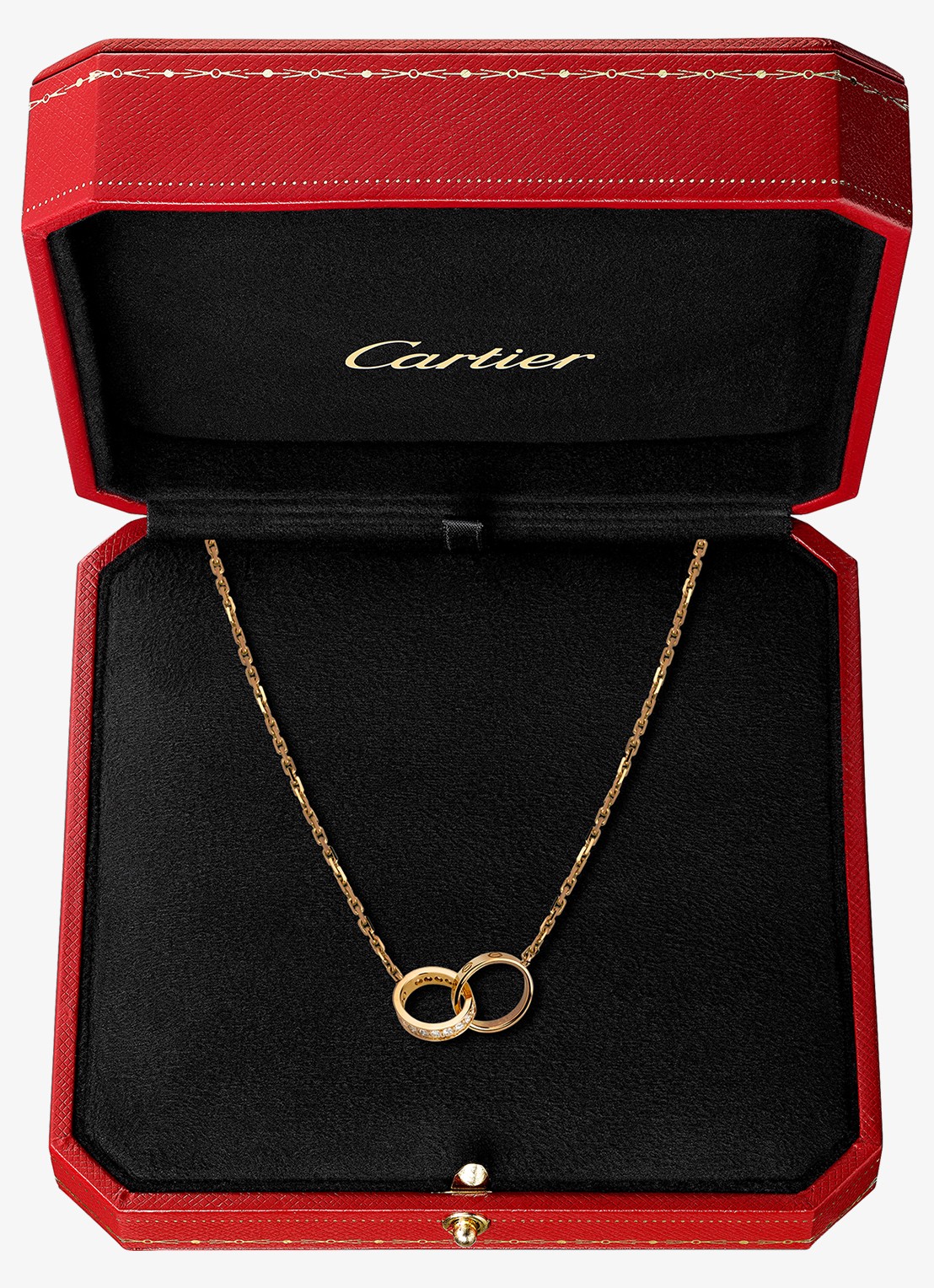 Cartier LOVE ketting van 18 karaat geelgoud met 0.22 ct diamant CRB7013800 - detail 5 geelgoud