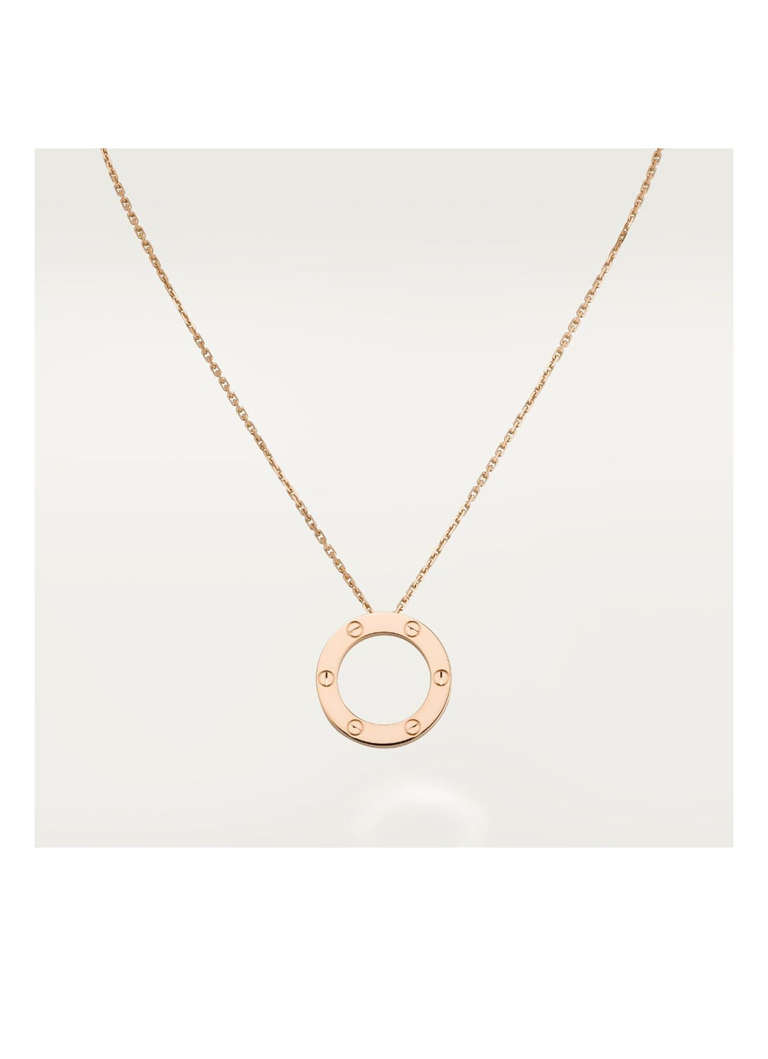 Cartier LOVE ketting van 18 karaat roségoud CRB7014400 - voorkant roségoud