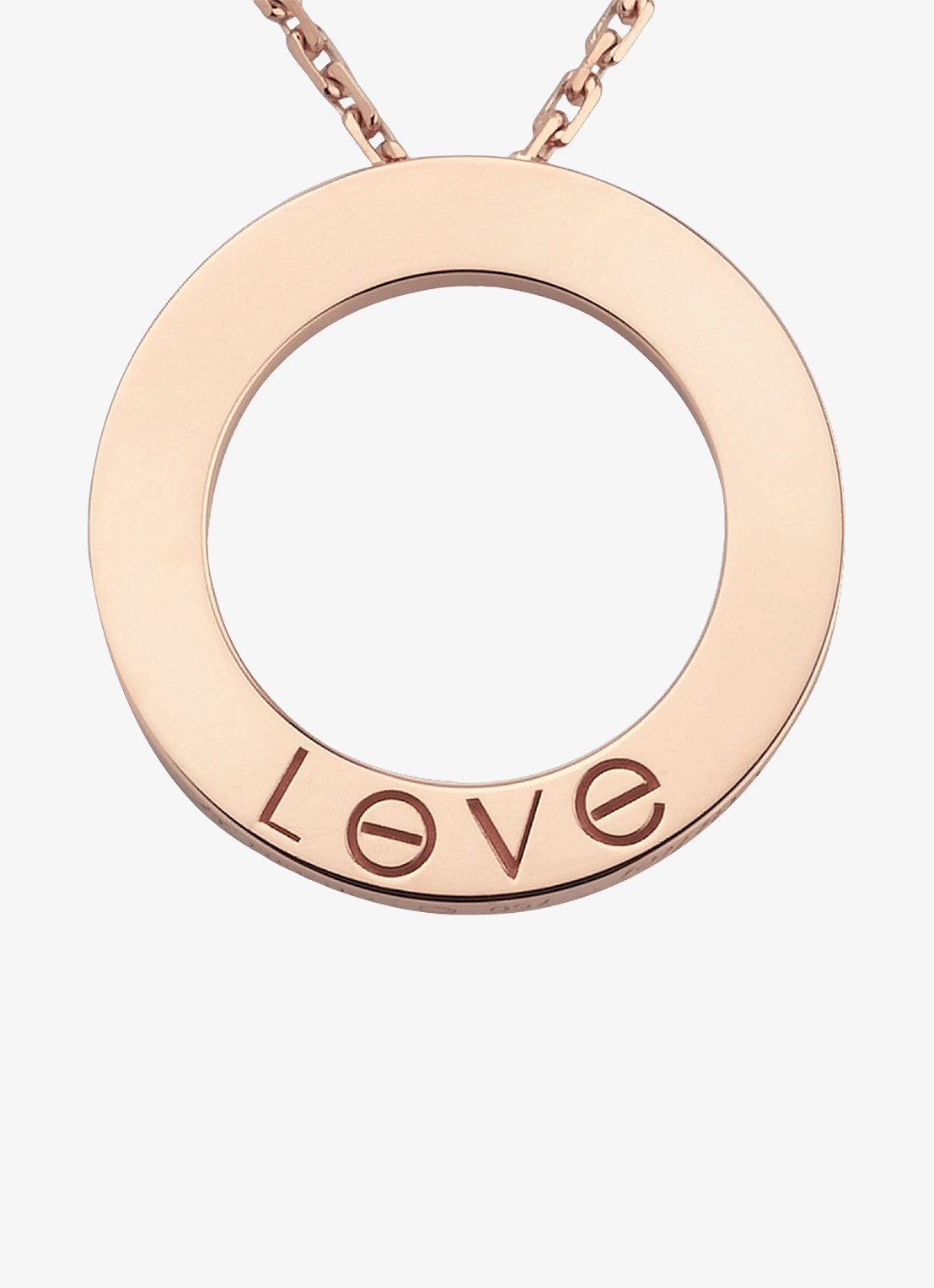 Cartier LOVE ketting van 18 karaat roségoud met 0.07 ct diamant CRB7014700 - detail 3 roségoud