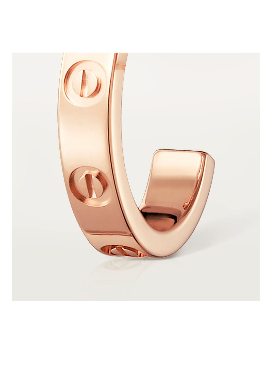 Cartier Love oorbellen van 18 karaat roségoud CRB8029000 - voorkant 6 roségoud