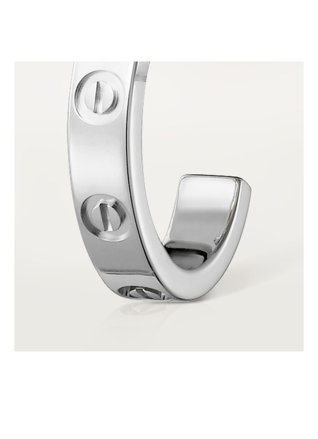 Cartier LOVE oorbellen van 18 karaat witgoud CRB8028900 - voorkant 7 witgoud