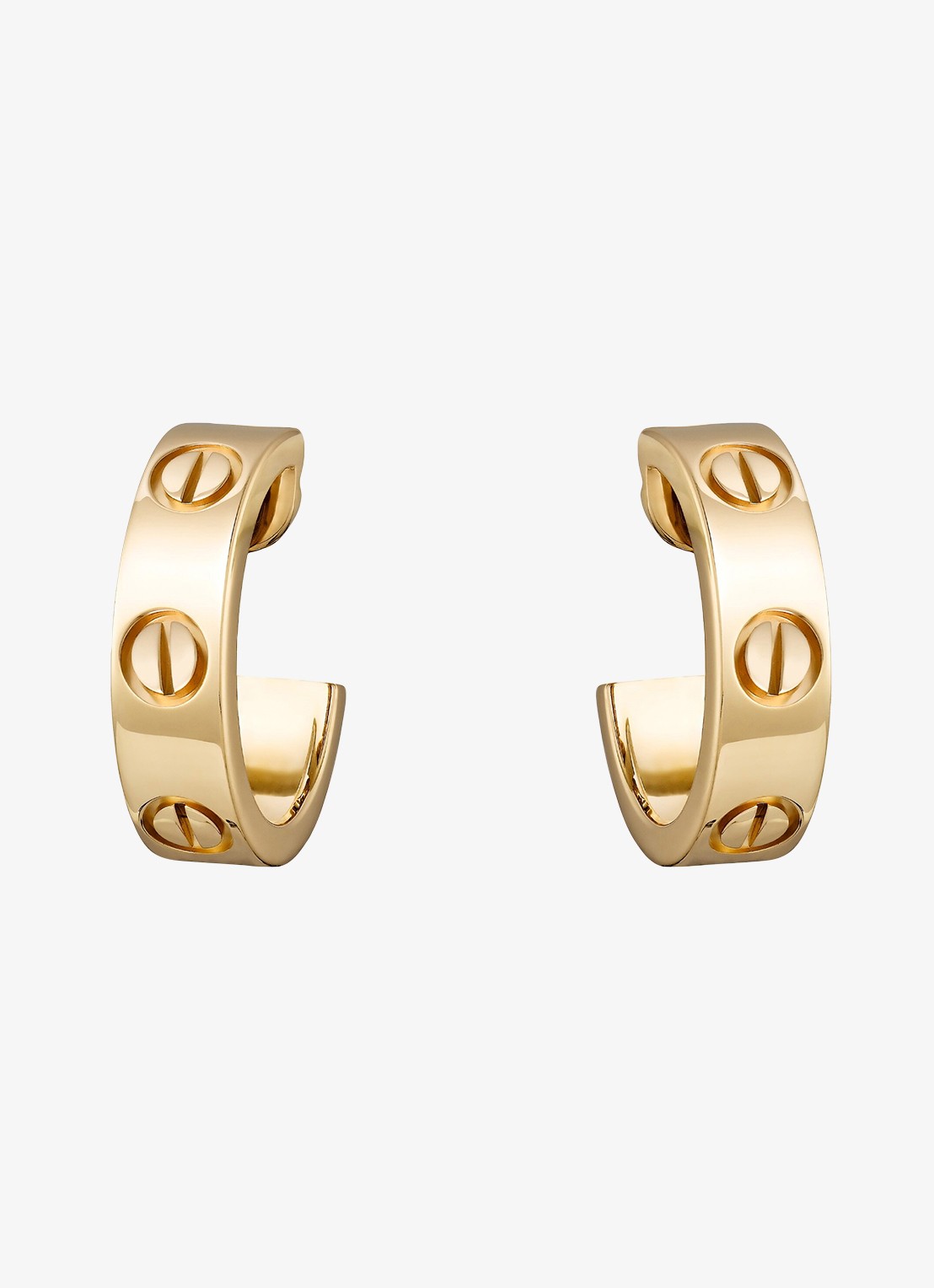 Cartier LOVE oorringen van 18 karaat geelgoud CRB80225 - voorkant 6 geelgoud