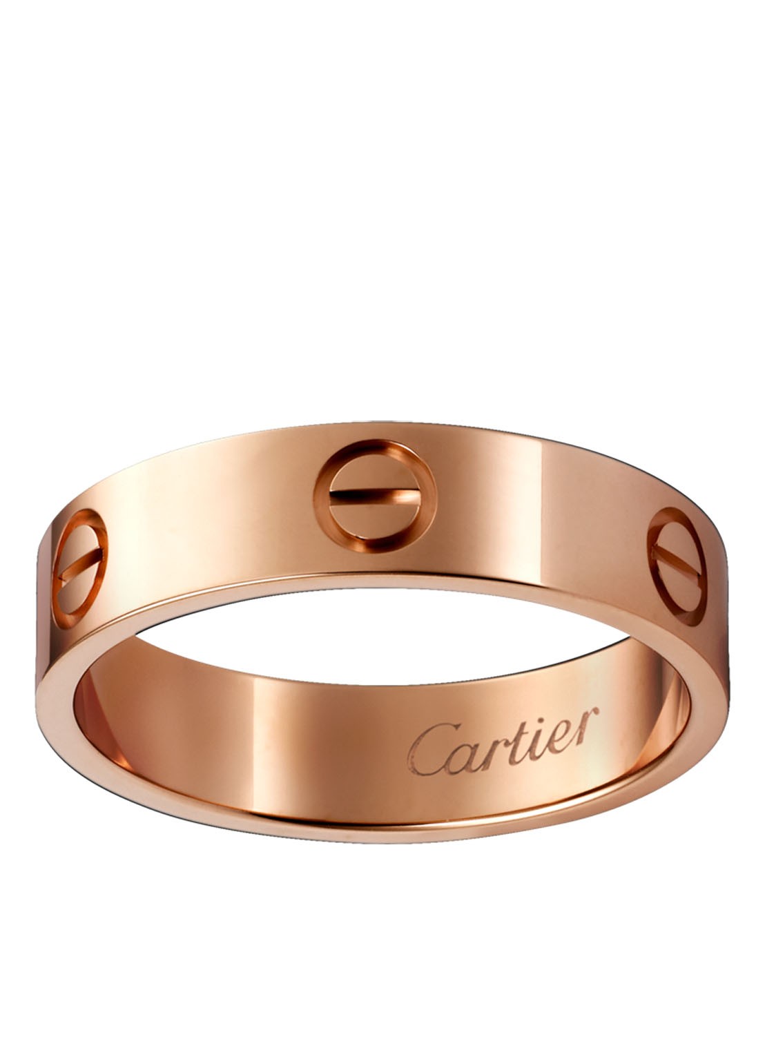 Cartier LOVE ring, klassiek model CRB4084800 - voorkant roségoud