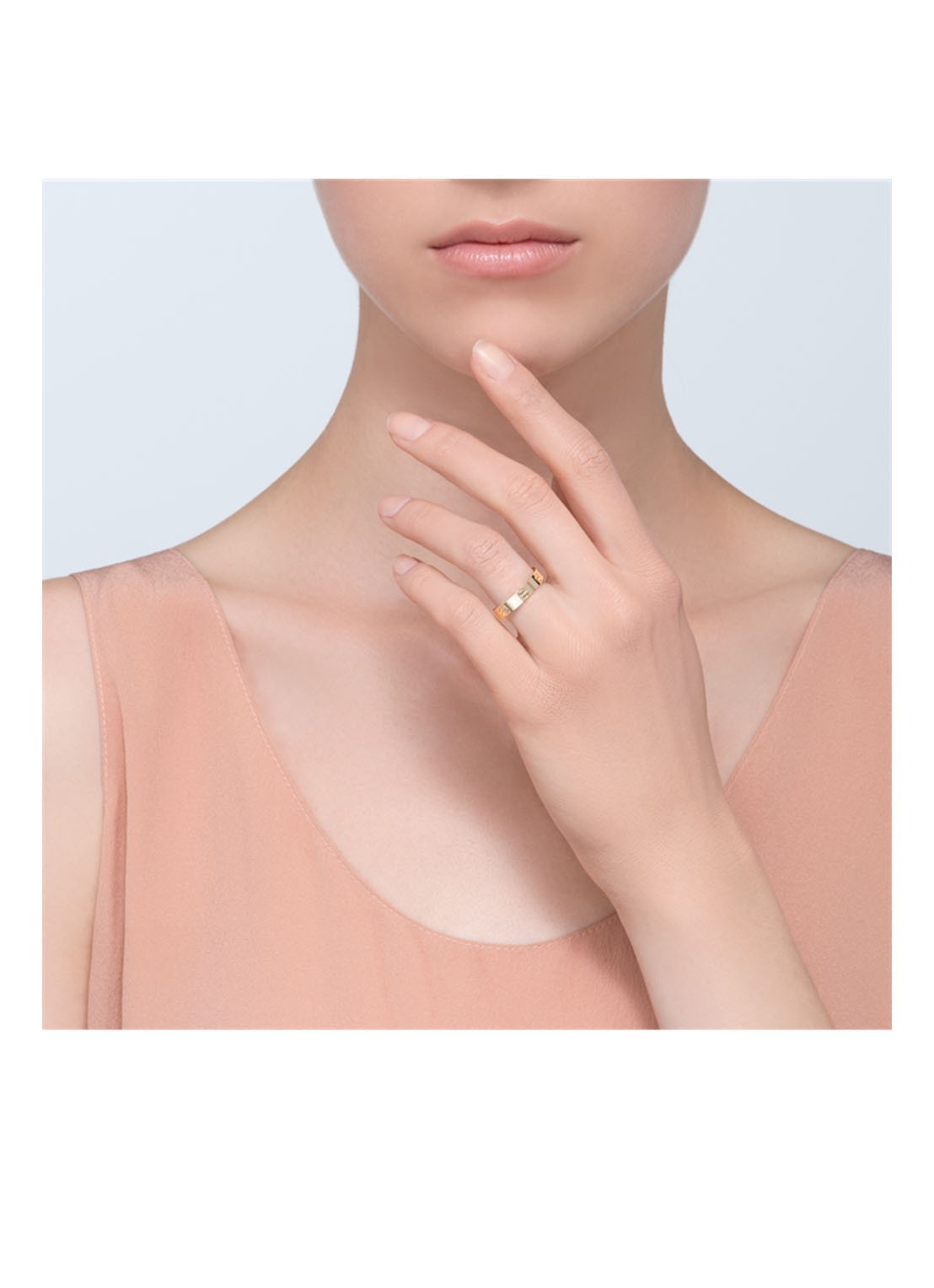 Cartier LOVE ring, klein model CRB4085000 - detail geelgoud