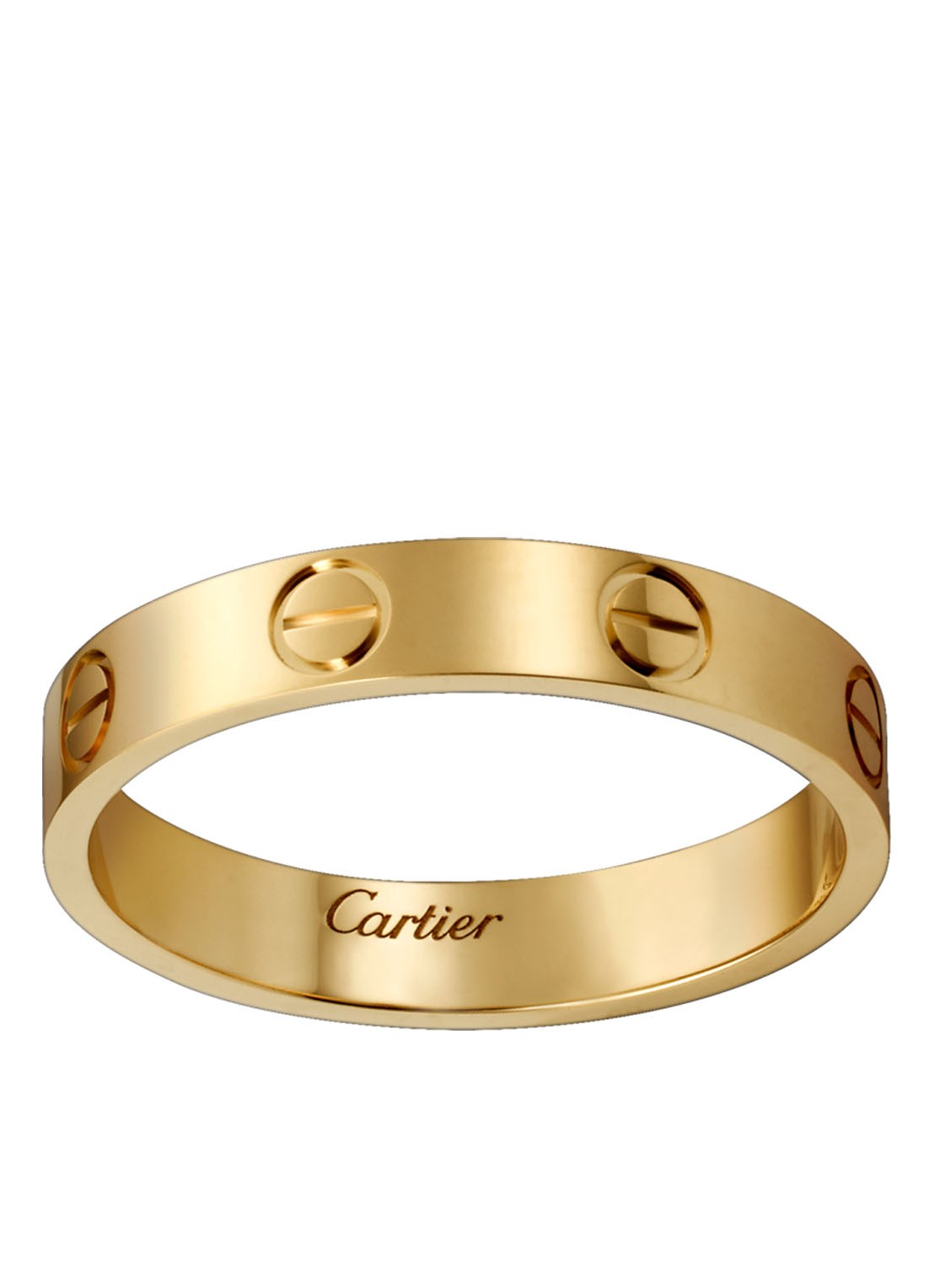 Cartier LOVE ring, klein model CRB4085000 - voorkant 3 geelgoud