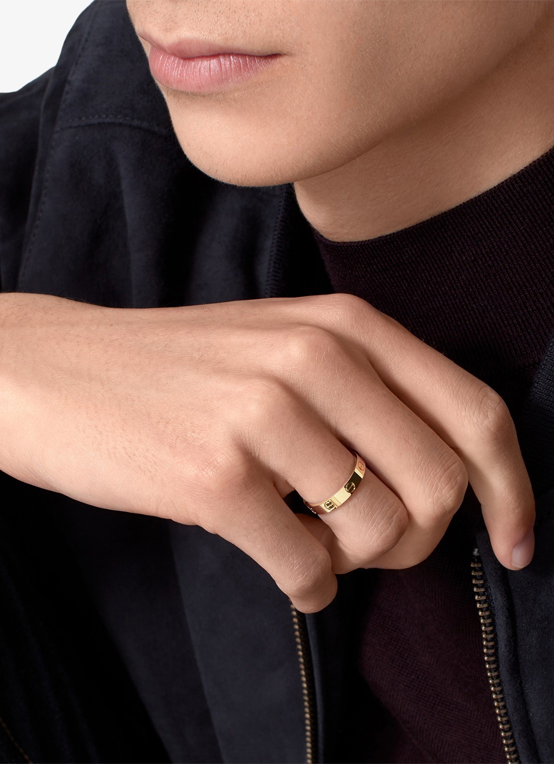 Cartier LOVE ring, klein model van 18 karaat geelgoud CRB40850 - voorkant 2 geelgoud