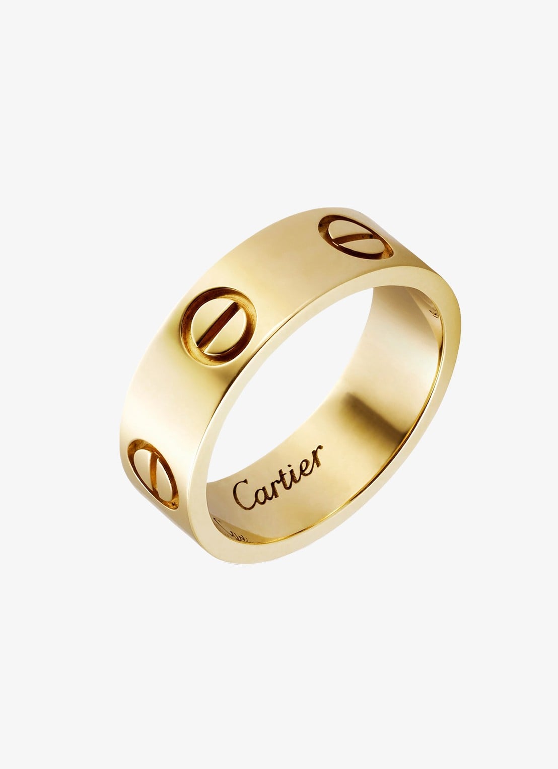 Cartier LOVE ring van 18 karaat geelgoud CRB40846 - detail geelgoud