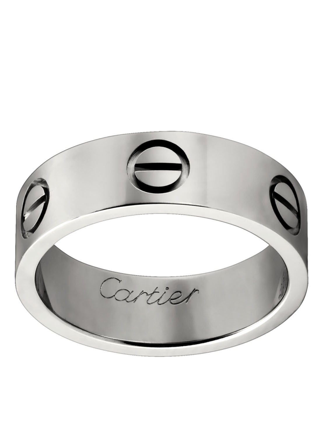 Cartier LOVE ring van 18 karaat witgoud CRB40847 - voorkant witgoud