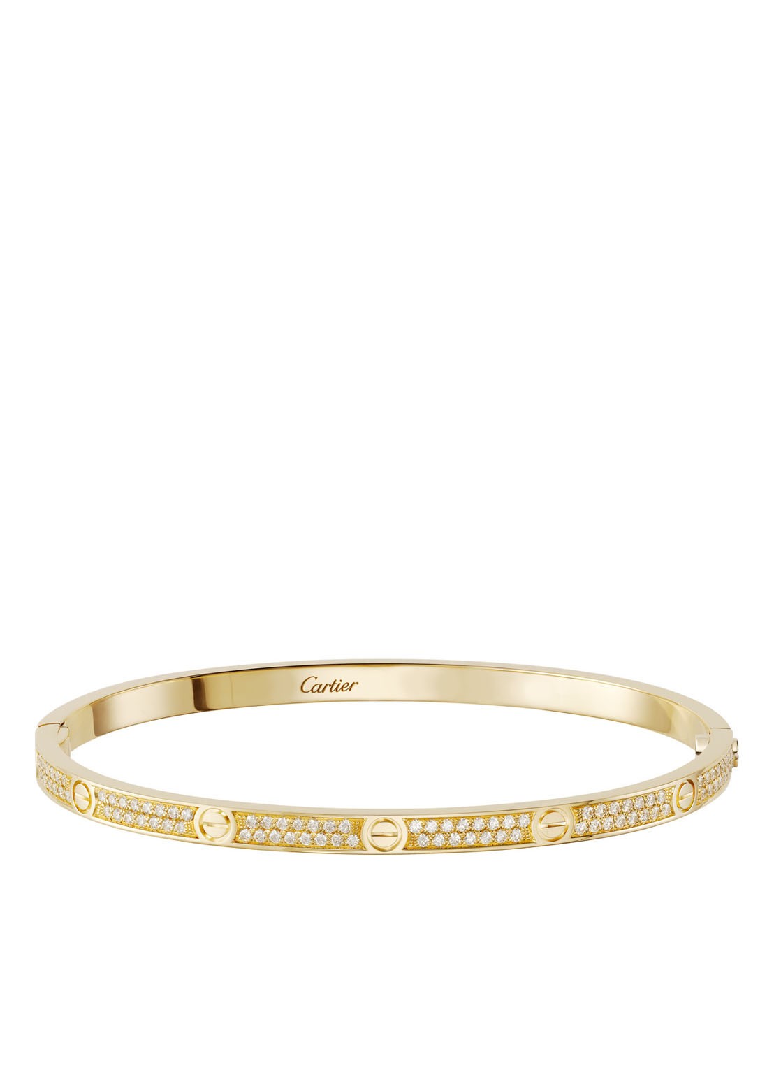 Cartier LOVE small armband van 18 karaat geelgoud met diamanten CRN6710600 - voorkant geelgoud