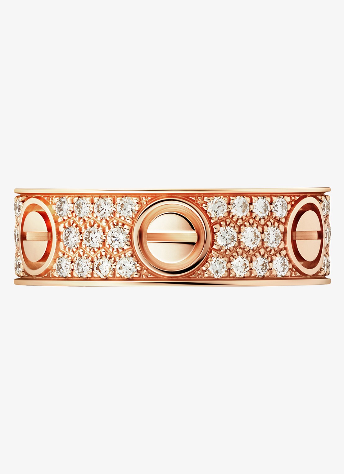 Cartier LOVE trouwring, klassiek model van 18 karaat roségoud met 0.70 ct diamant CRB4087600 - detail 2 roségoud