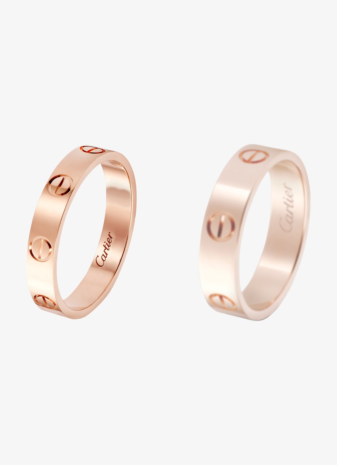 Cartier LOVE trouwring, klein model van 18 karaat roségoud CRB4085200 - detail 7 roségoud