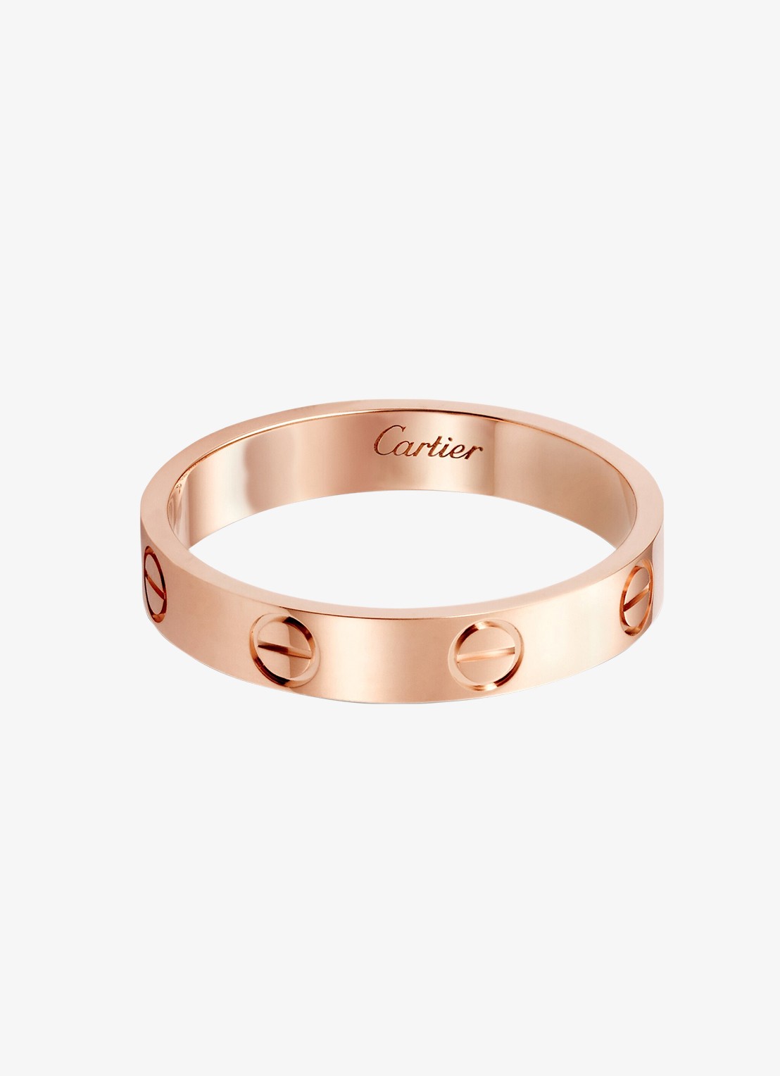 Cartier LOVE trouwring, klein model van 18 karaat roségoud CRB4085200 - voorkant 2 roségoud
