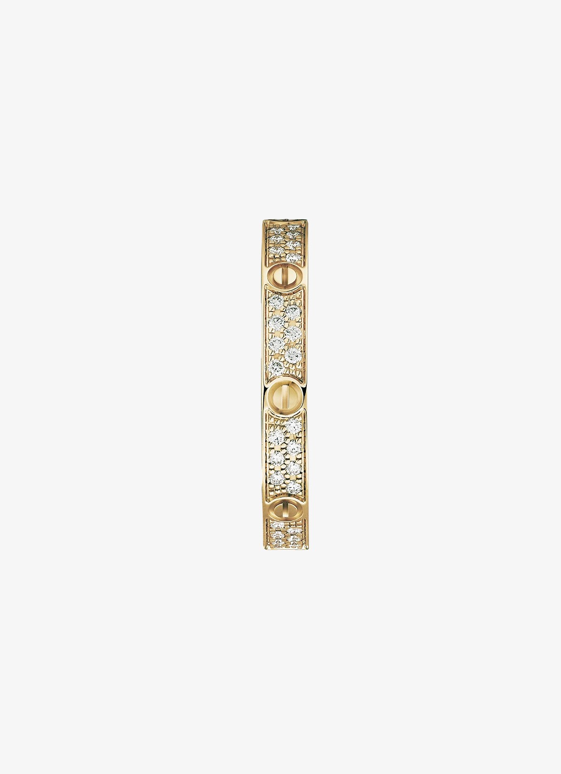 Cartier LOVE trouwring, mini model van 18 karaat geelgoud met 0.19 ct diamant CRB4218000 - detail 2 geelgoud