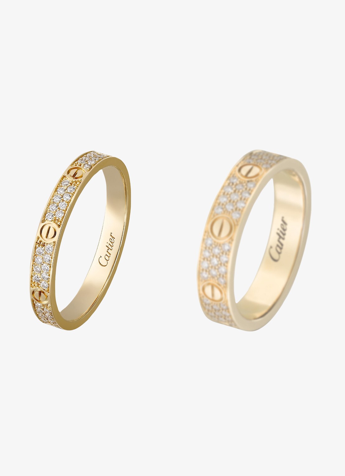 Cartier LOVE trouwring, mini model van 18 karaat geelgoud met 0.19 ct diamant CRB4218000 - detail 3 geelgoud