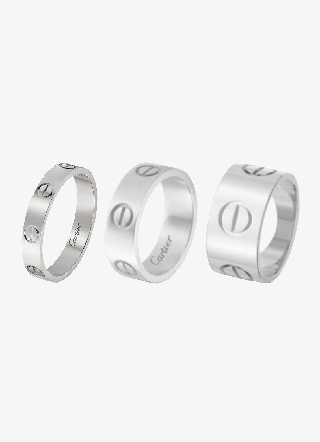 Cartier LOVE trouwring, small model van 18 karaat witgoud CRB40851 - detail 6 witgoud