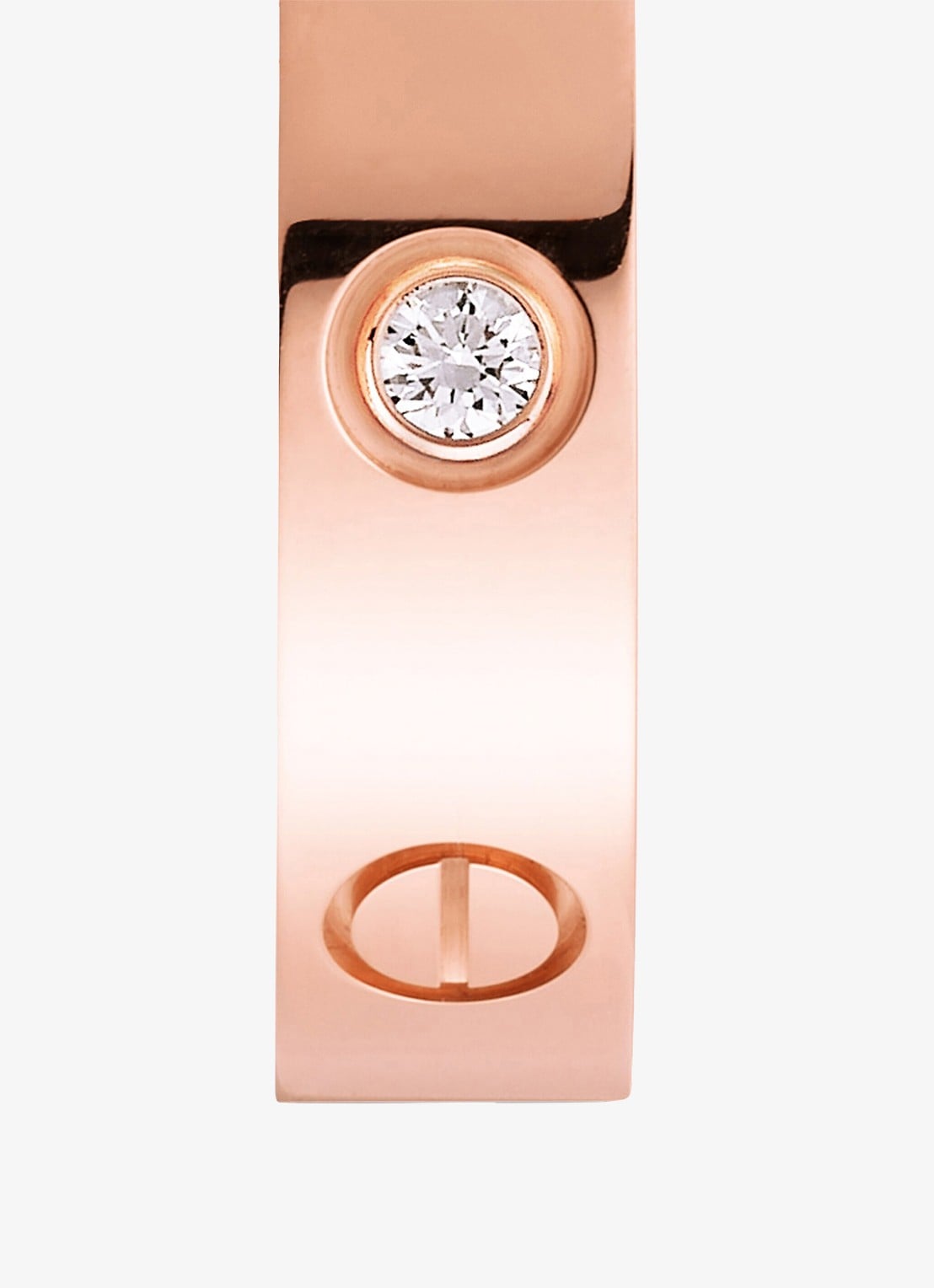 Cartier LOVE trouwring van 18 karaat roségoud met 0,02 ct diamant CRB40507 - detail 2 roségoud