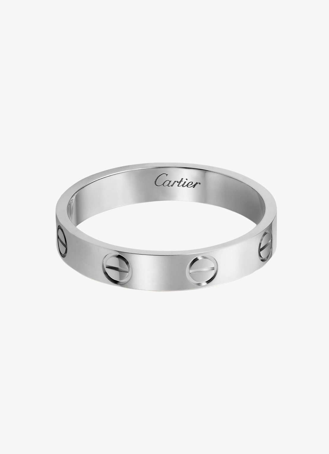 Cartier LOVE trouwring van platina CRB40853 - voorkant 7 witgoud