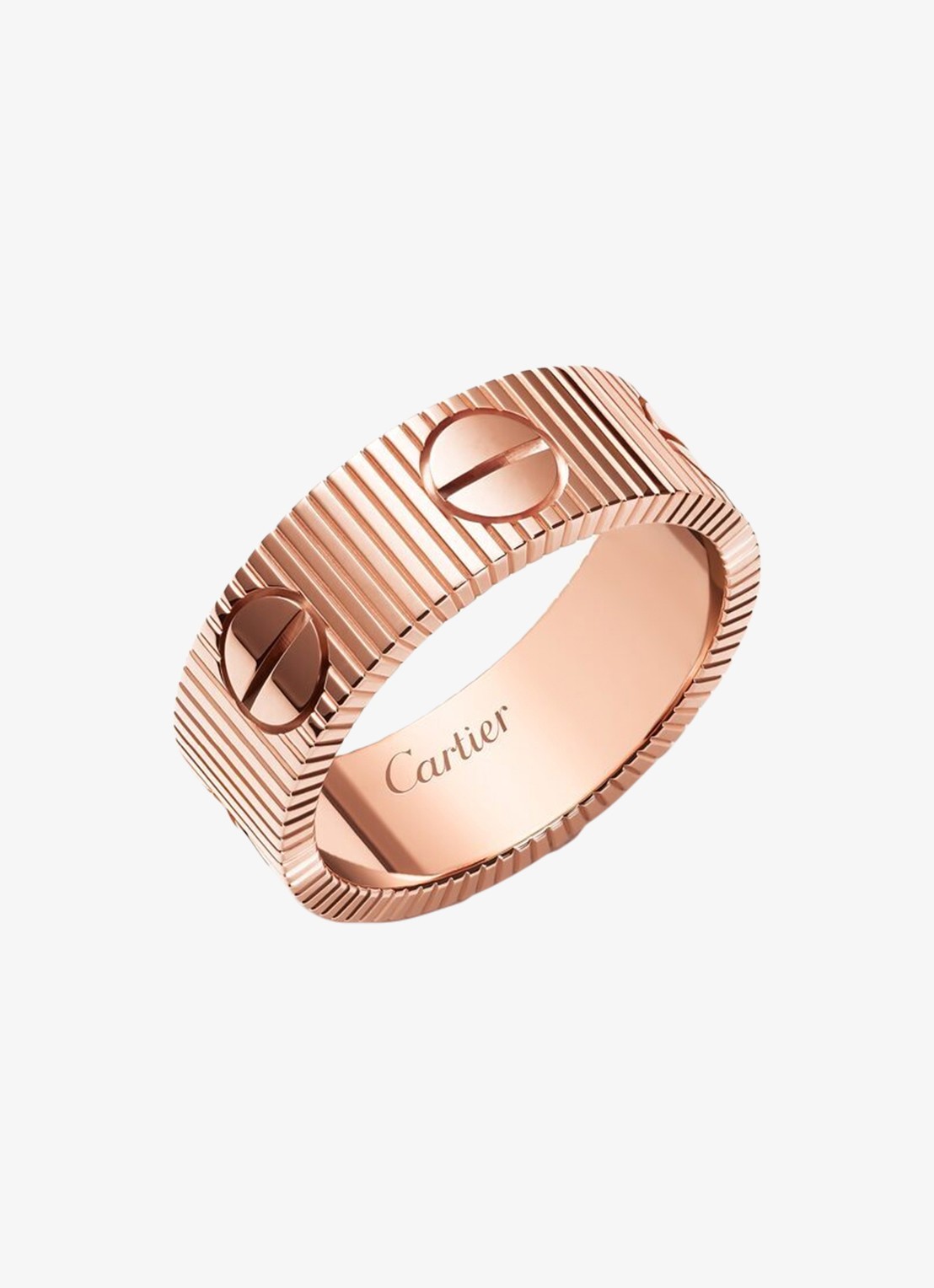 Cartier LOVE Unlimited ring van 18 karaat roségoud CRB42476 - voorkant 2 roségoud