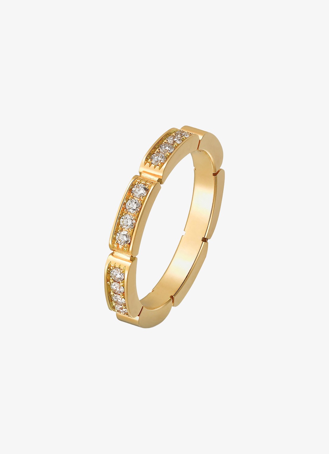 Cartier Maillon Panthère trouwring van 18 karaat geelgoud met 0.15 ct diamant CRB4221100 - detail 2 geelgoud