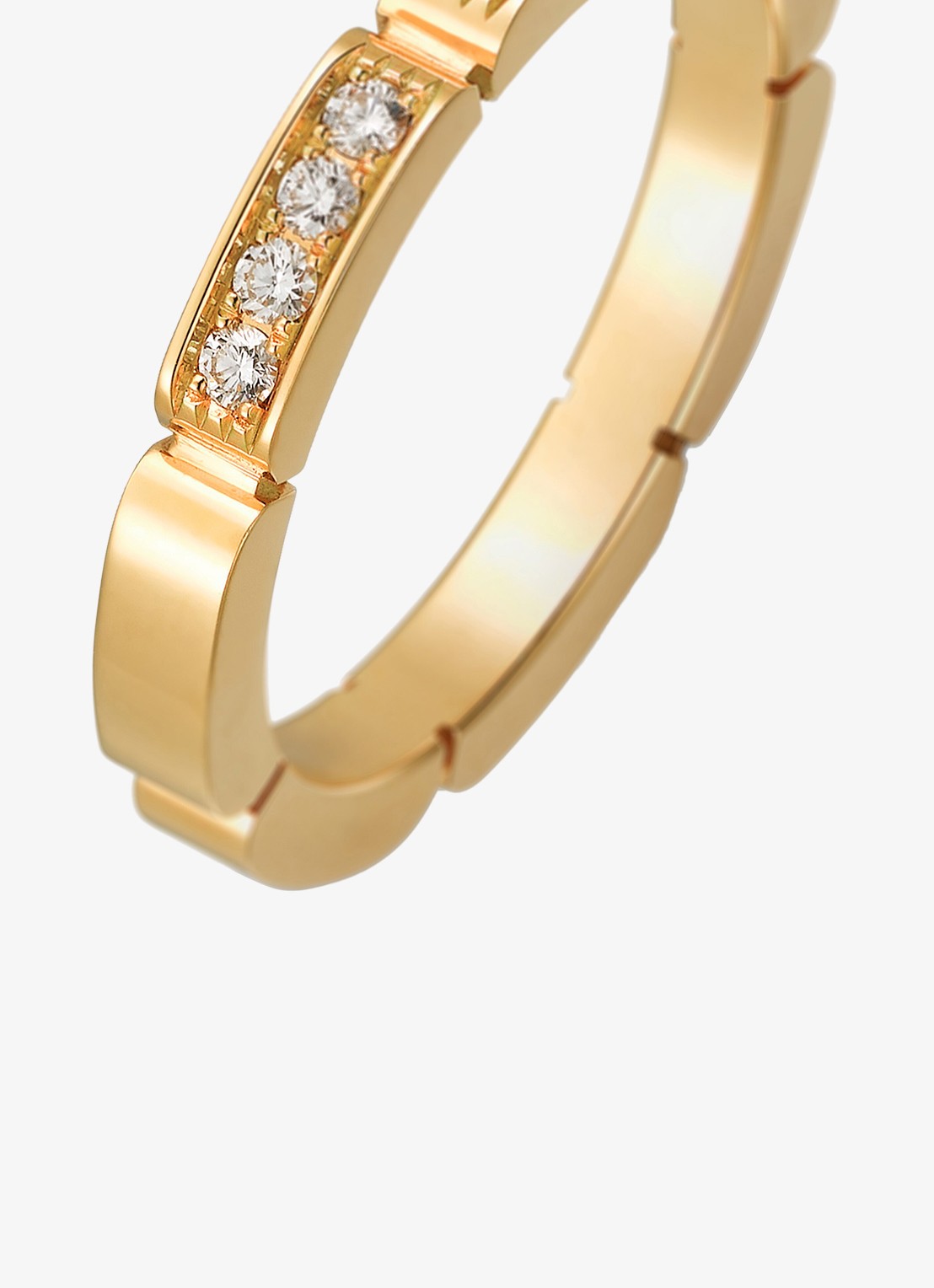 Cartier Maillon Panthère trouwring van 18 karaat geelgoud met 0.15 ct diamant CRB4221100 - detail 3 geelgoud