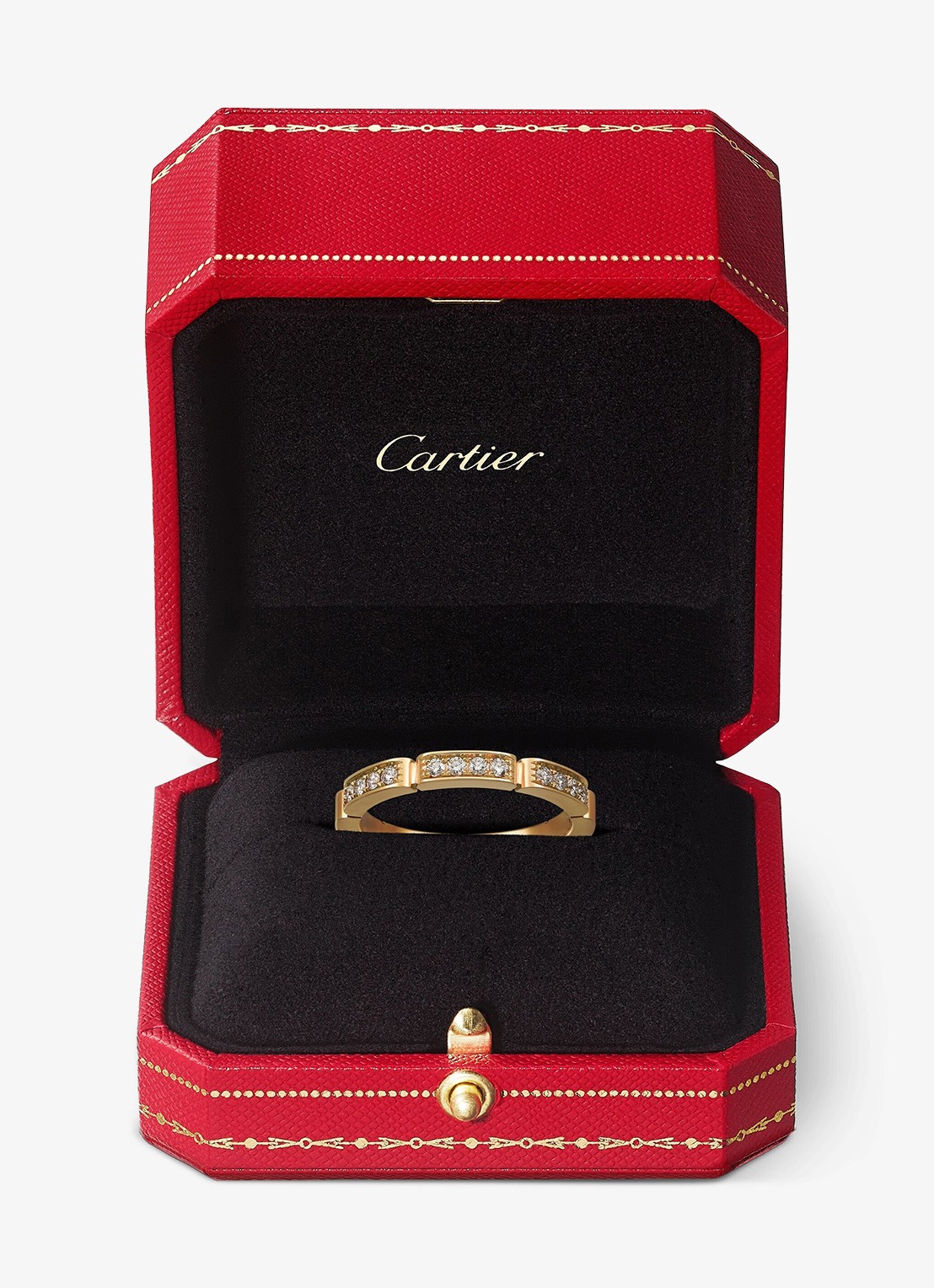 Cartier Maillon Panthère trouwring van 18 karaat geelgoud met 0.15 ct diamant CRB4221100 - detail 4 geelgoud