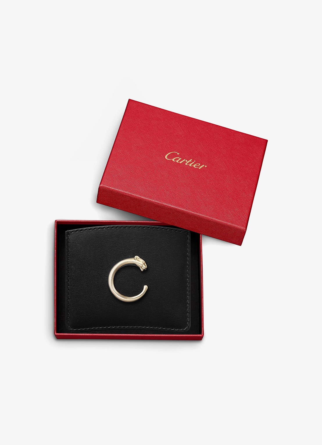 Cartier Panthère C de Cartier pasjeshouder van kalfsleer CRL3002036 - detail 3 zwart