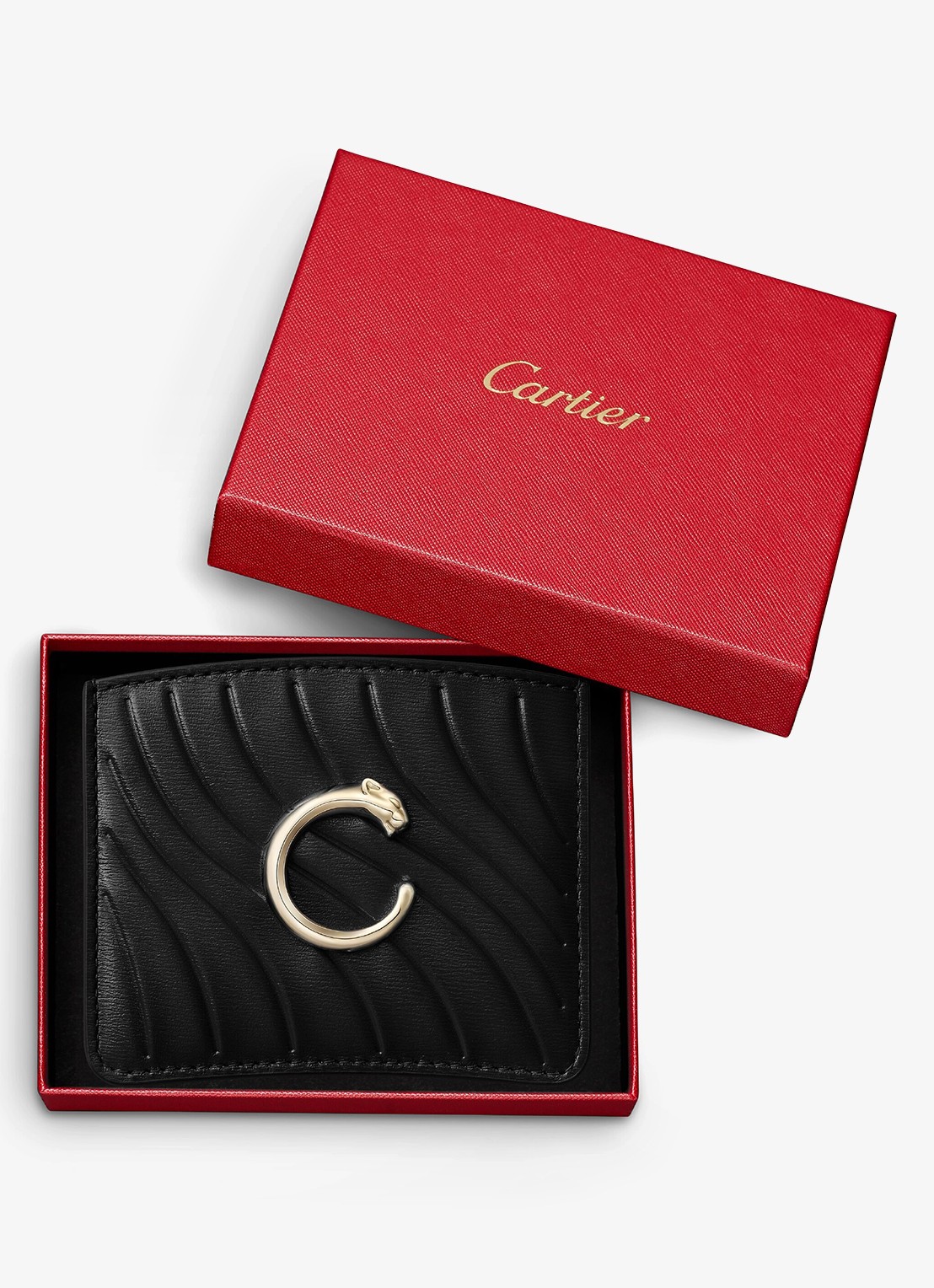 Cartier Panthère C de Cartier pasjeshouder van kalfsleer CRL3002250 - detail 4 zwart