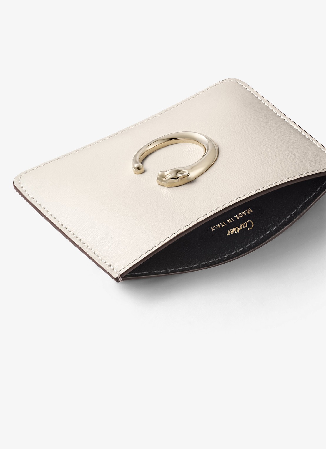 Cartier Panthère C de Cartier pasjeshouder van kalfsleer CRL3002510 - detail wit