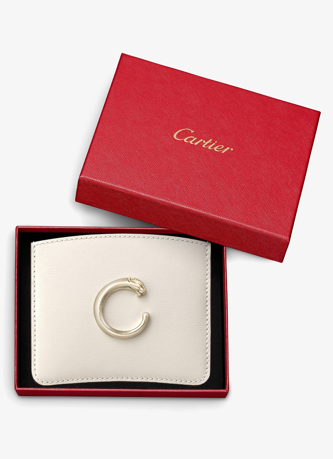 Cartier Panthère C de Cartier pasjeshouder van kalfsleer CRL3002510 - detail 4 wit