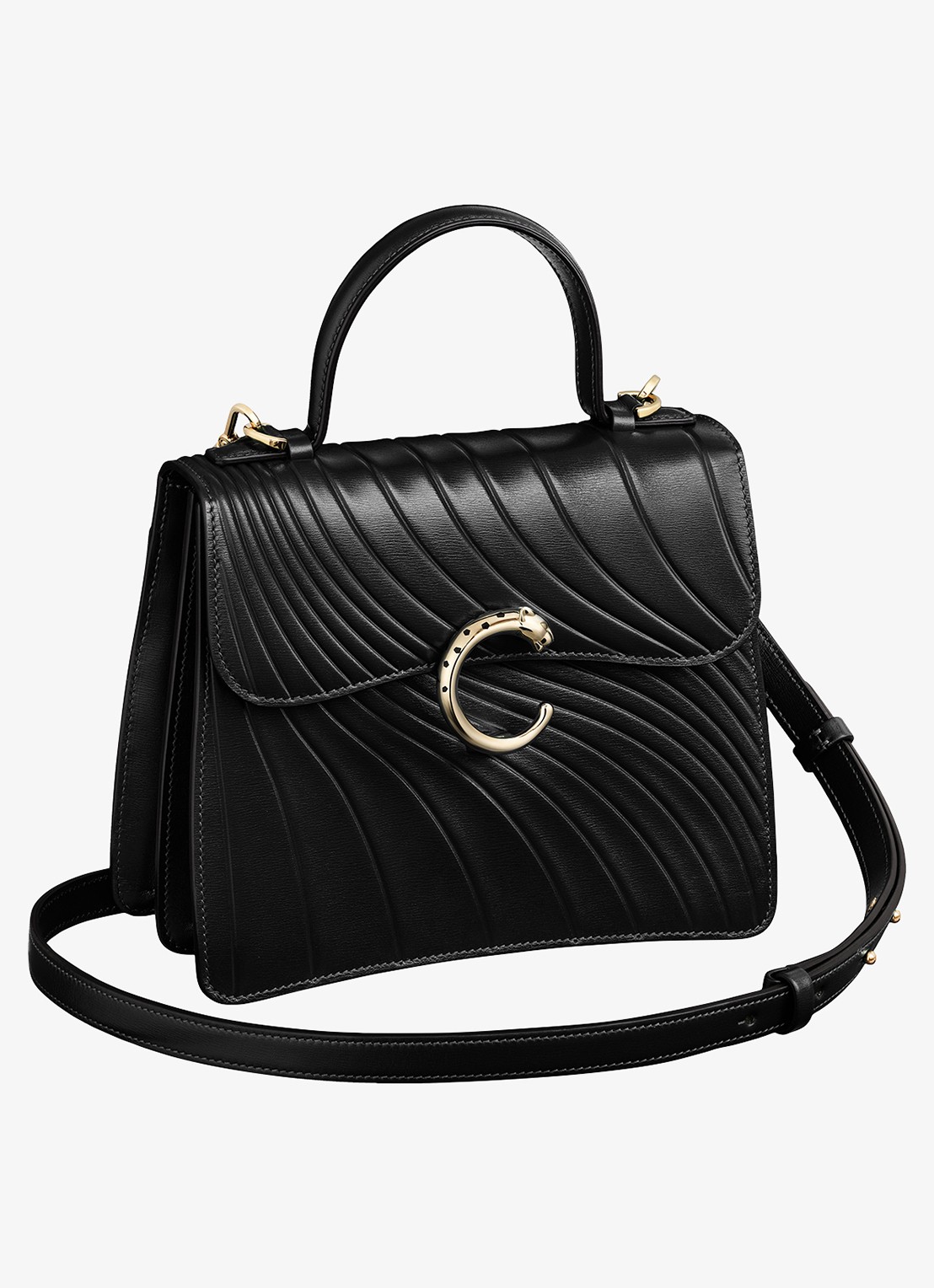 Cartier Panthère C de Cartier Small handtas van kalfsleer CRL1002554 - voorkant 7 zwart