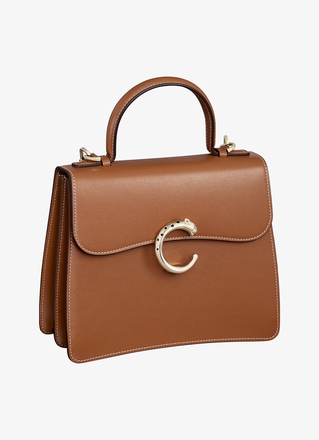 Cartier Panthère C de Cartier Small handtas van kalfsleer CRL1002576 - detail bruin