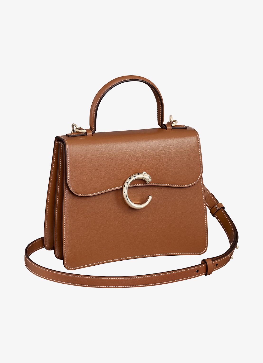Cartier Panthère C de Cartier Small handtas van kalfsleer CRL1002576 - voorkant 7 bruin