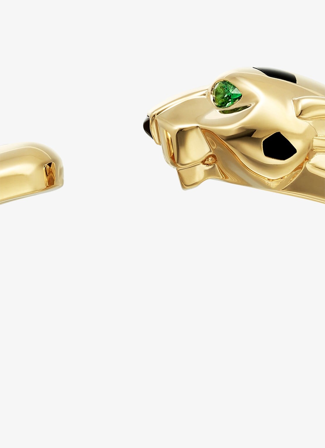 Cartier Panthère de Cartier bangle, middel model van 18 karaat geelgoud met onyx en tsavoriet granaat CRN6721917 - detail 3 geelgoud