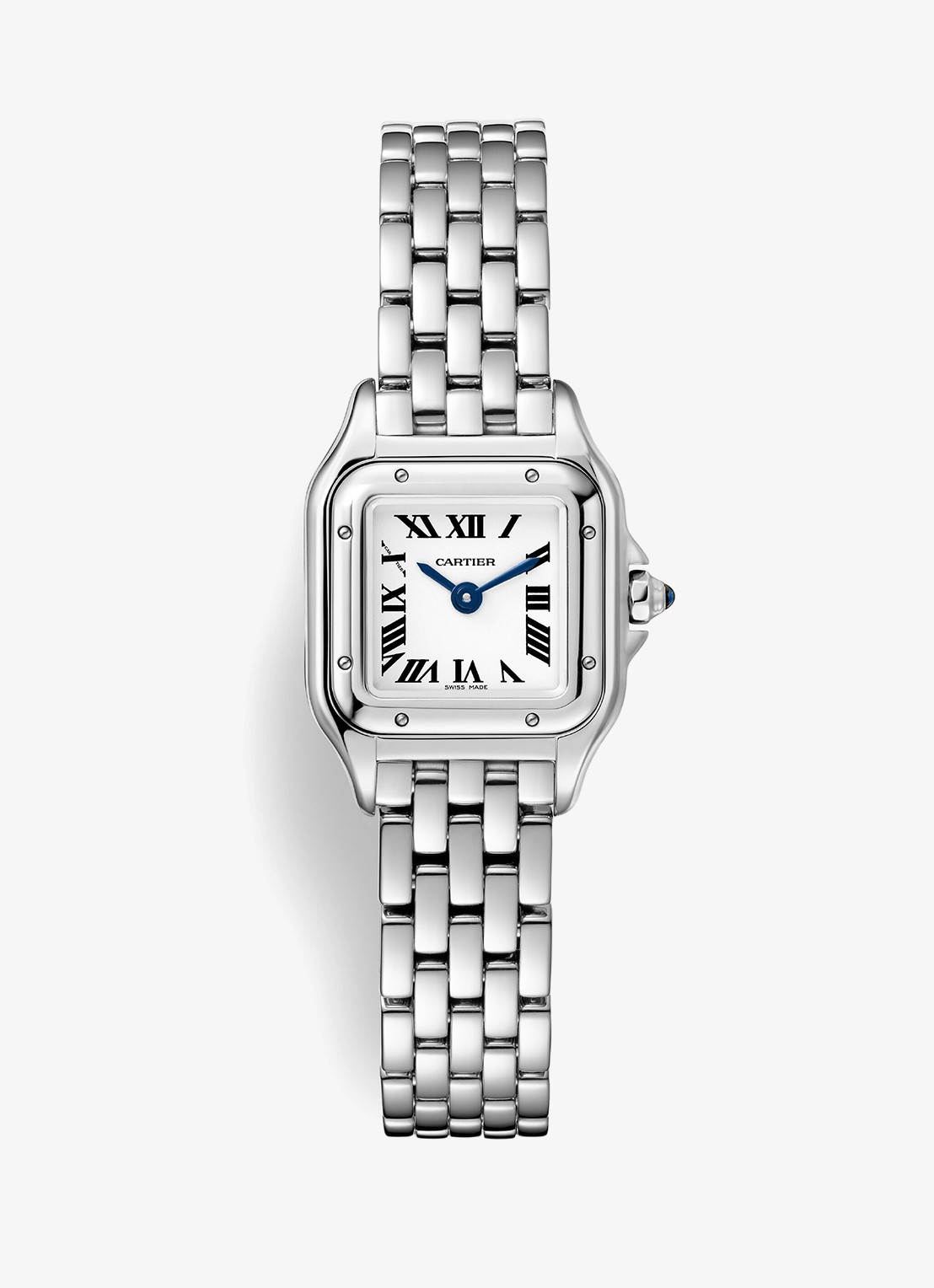 Cartier Panthère de Cartier horloge, klein model CRWSPN0012 - voorkant zilver