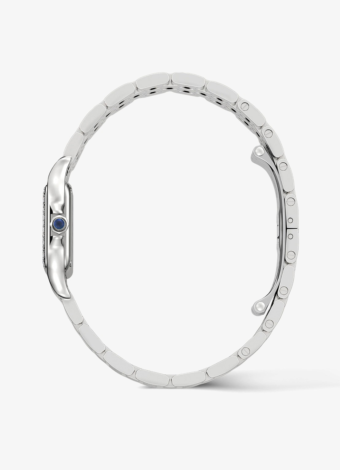 Cartier Panthère de Cartier horloge, klein model met diamanten CRW4PN0016 - detail 3 zilver