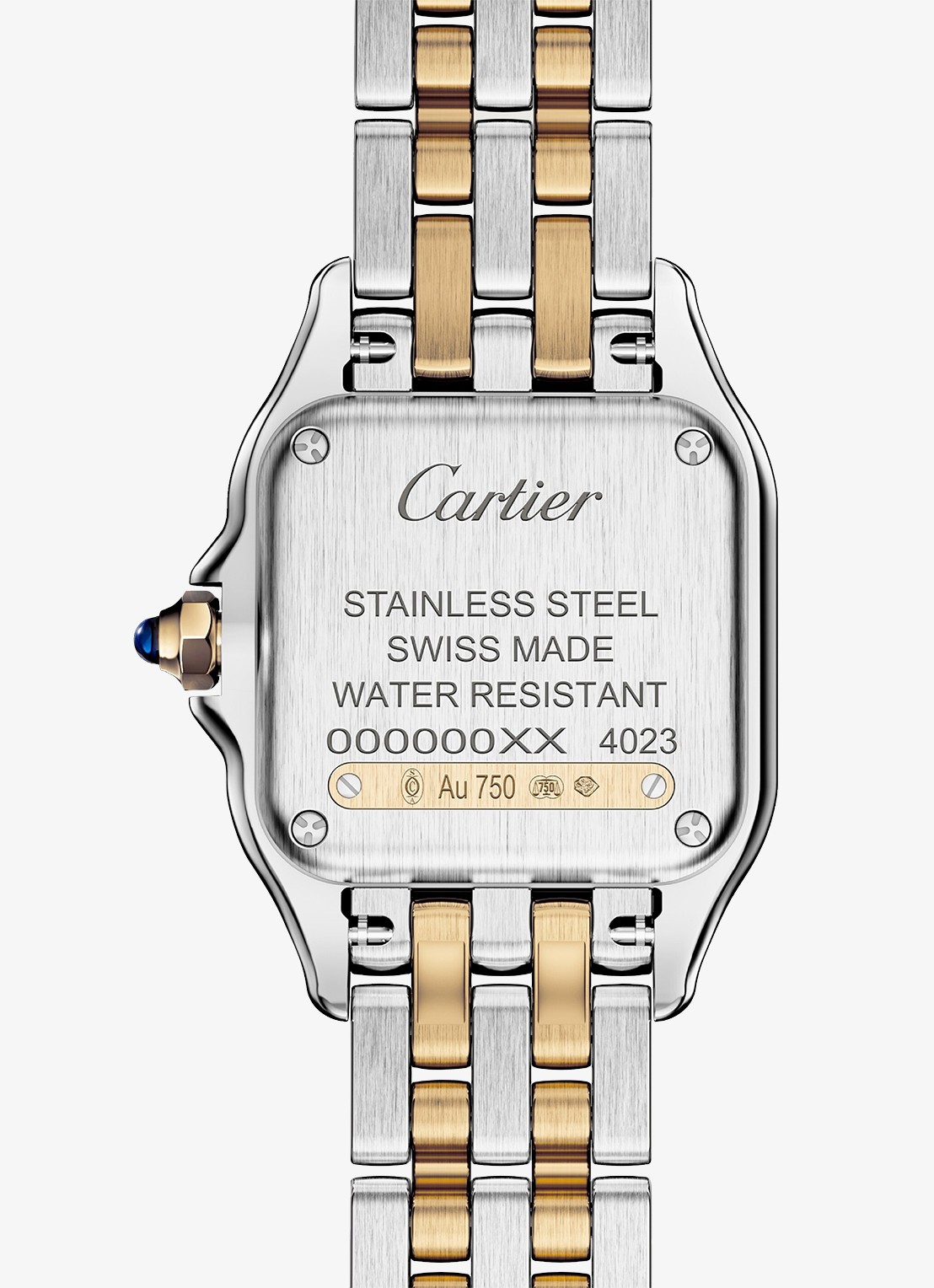 Cartier Panthère de Cartier horloge, klein model van 18 karaat geelgoud en staal CRW2PN0018 - detail 4 zilver