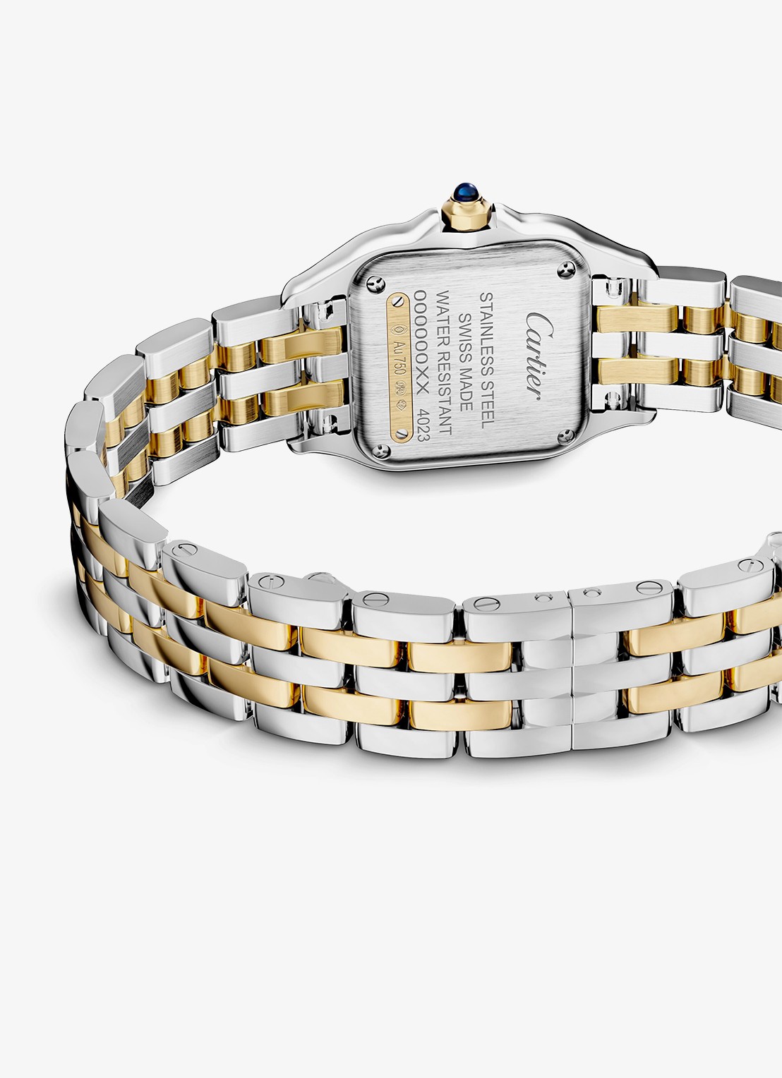 Cartier Panthère de Cartier horloge, klein model van 18 karaat geelgoud en staal CRW2PN0018 - detail 5 zilver