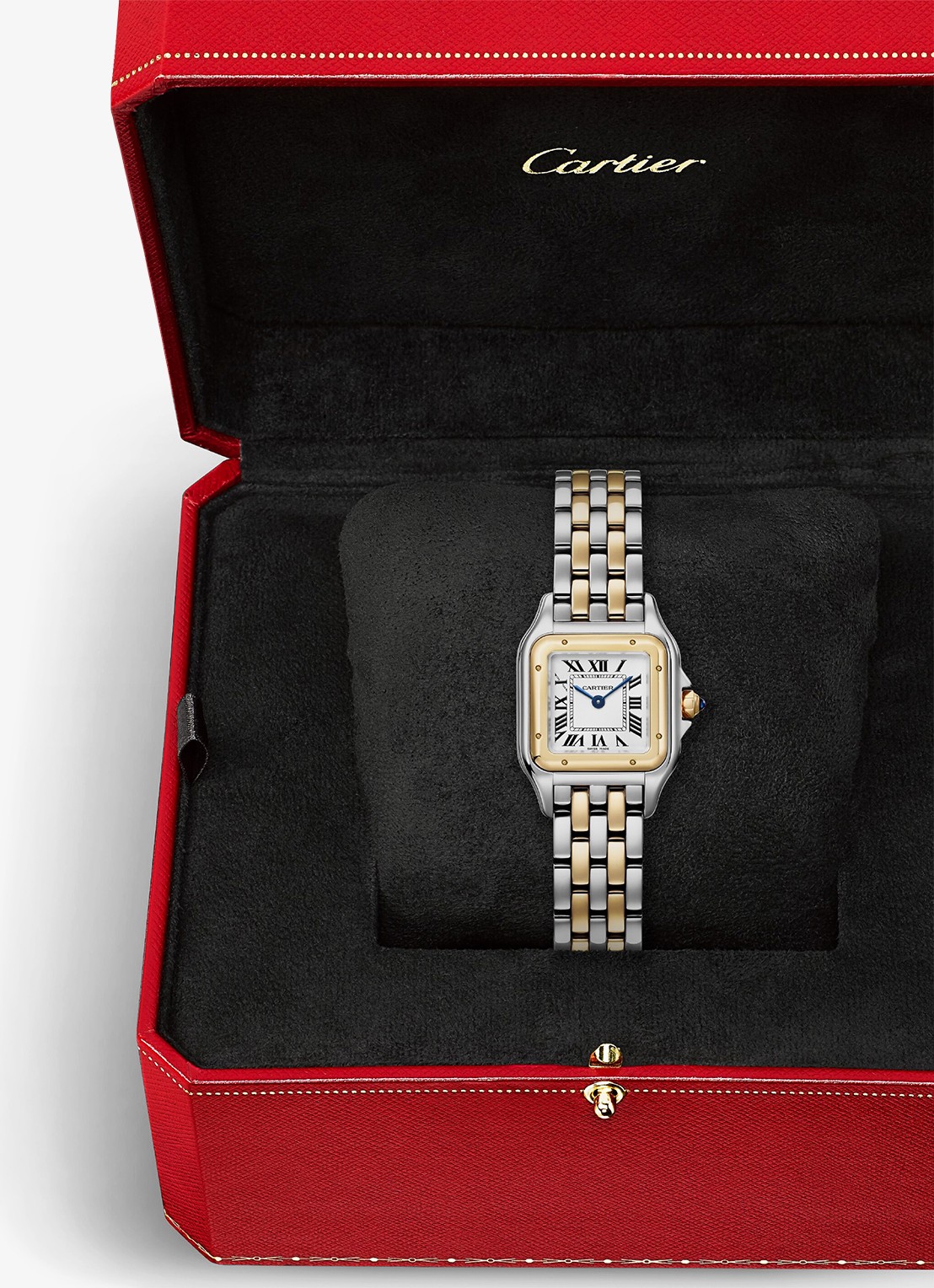 Cartier Panthère de Cartier horloge, klein model van 18 karaat geelgoud en staal CRW2PN0018 - detail 7 zilver