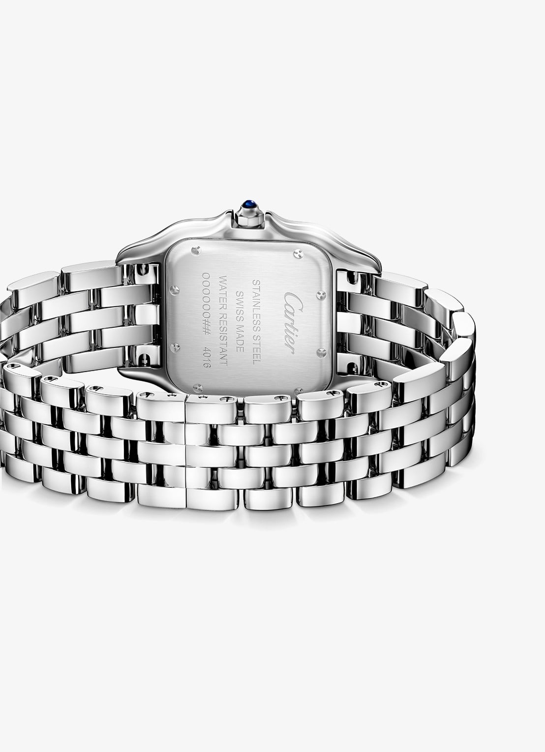 Cartier Panthère de Cartier horloge, medium model met diamanten CRW4PN0018 - detail zilver