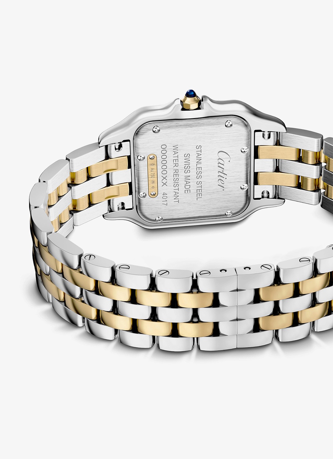 Cartier Panthère de Cartier horloge, medium model van 18 karaat geelgoud en staal CRW2PN0019 - detail 5 zilver