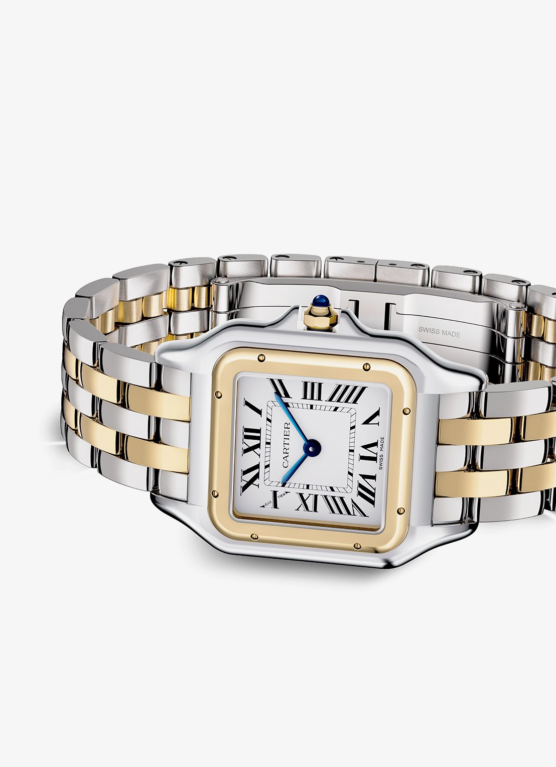 Cartier Panthère de Cartier horloge, medium model van 18 karaat geelgoud en staal CRW2PN0019 - detail 6 zilver