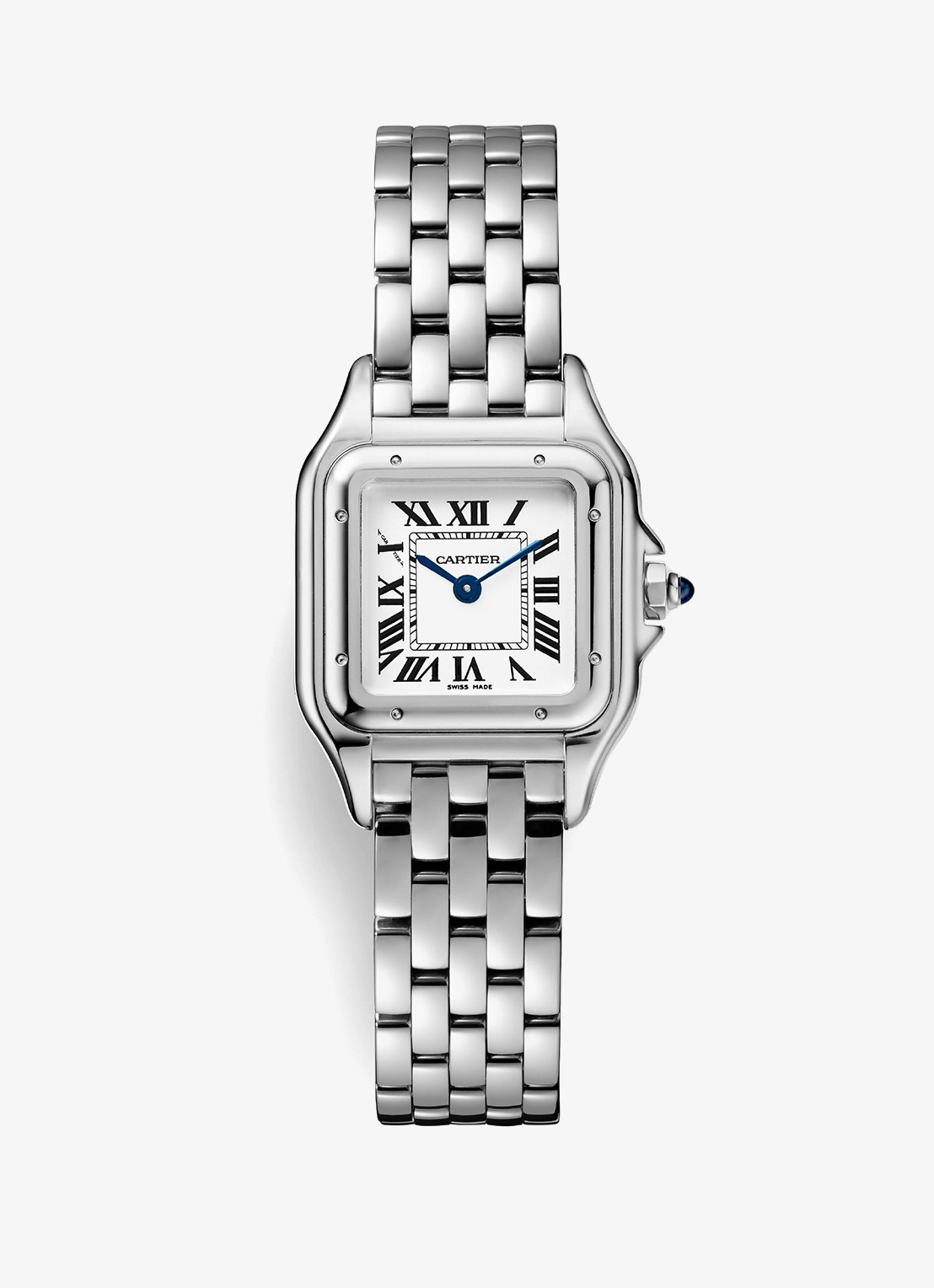 Cartier Panthère de Cartier horloge, small model CRWSPN0013 - voorkant zilver
