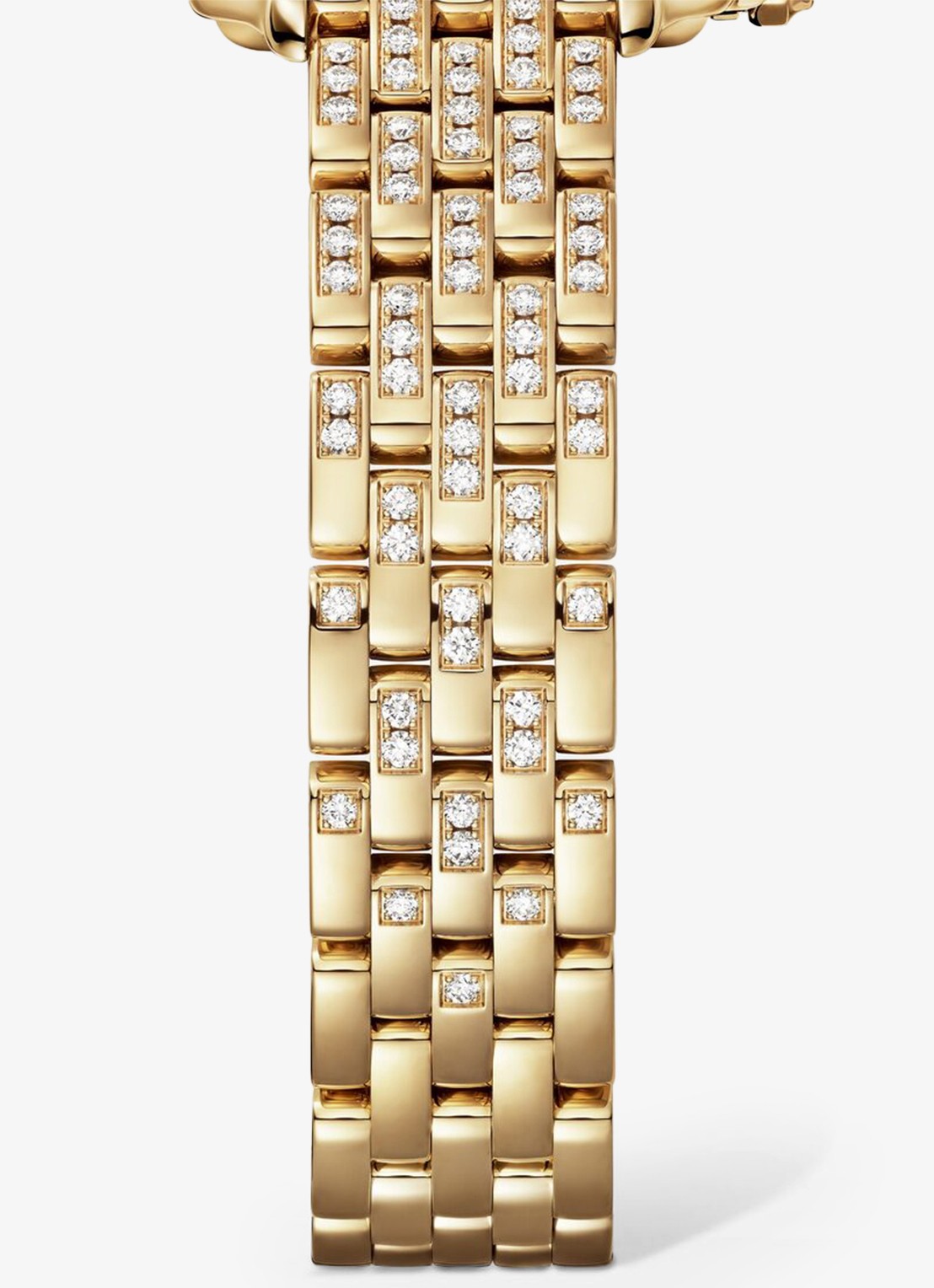 Cartier Panthère de Cartier horloge van 18 karaat geelgoud met diamanten CRWJPN0059 - detail geelgoud