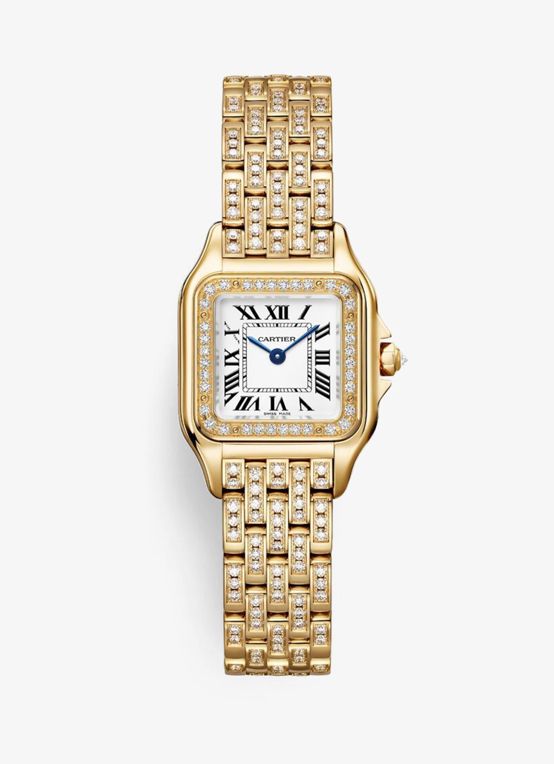 Cartier Panthère de Cartier horloge van 18 karaat geelgoud met diamanten CRWJPN0059 - voorkant 6 geelgoud