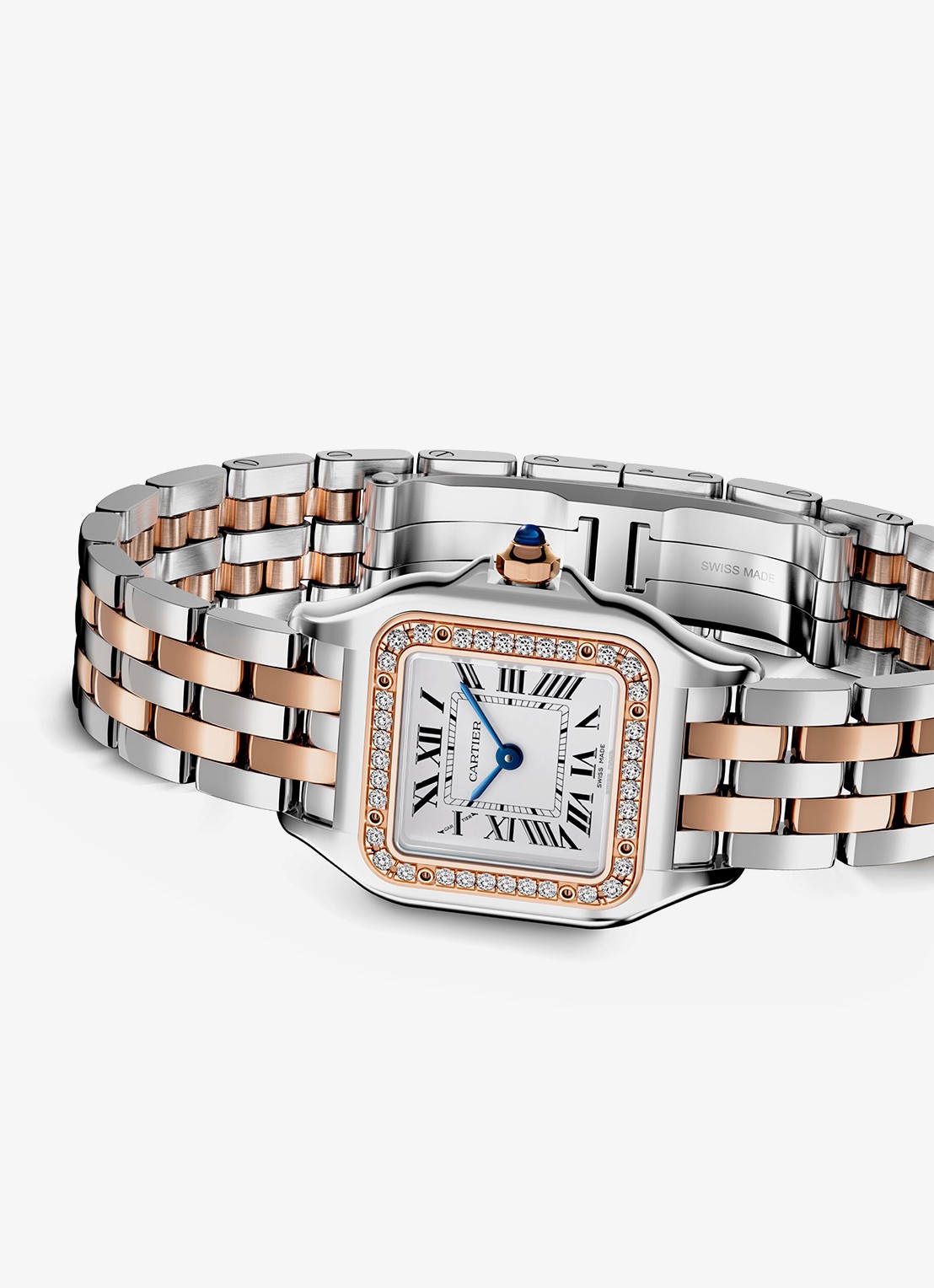 Cartier Panthère de Cartier horloge van 18 karaat roségoud en staal met diamant CRW3PN0014 - detail 7 roségoud