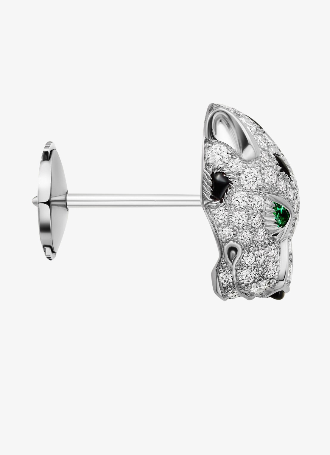 Cartier Panthère de Cartier oorknopjes van 18 karaat witgoud met smaragd, onyx en diamanten CRN8515269 - detail 2 witgoud