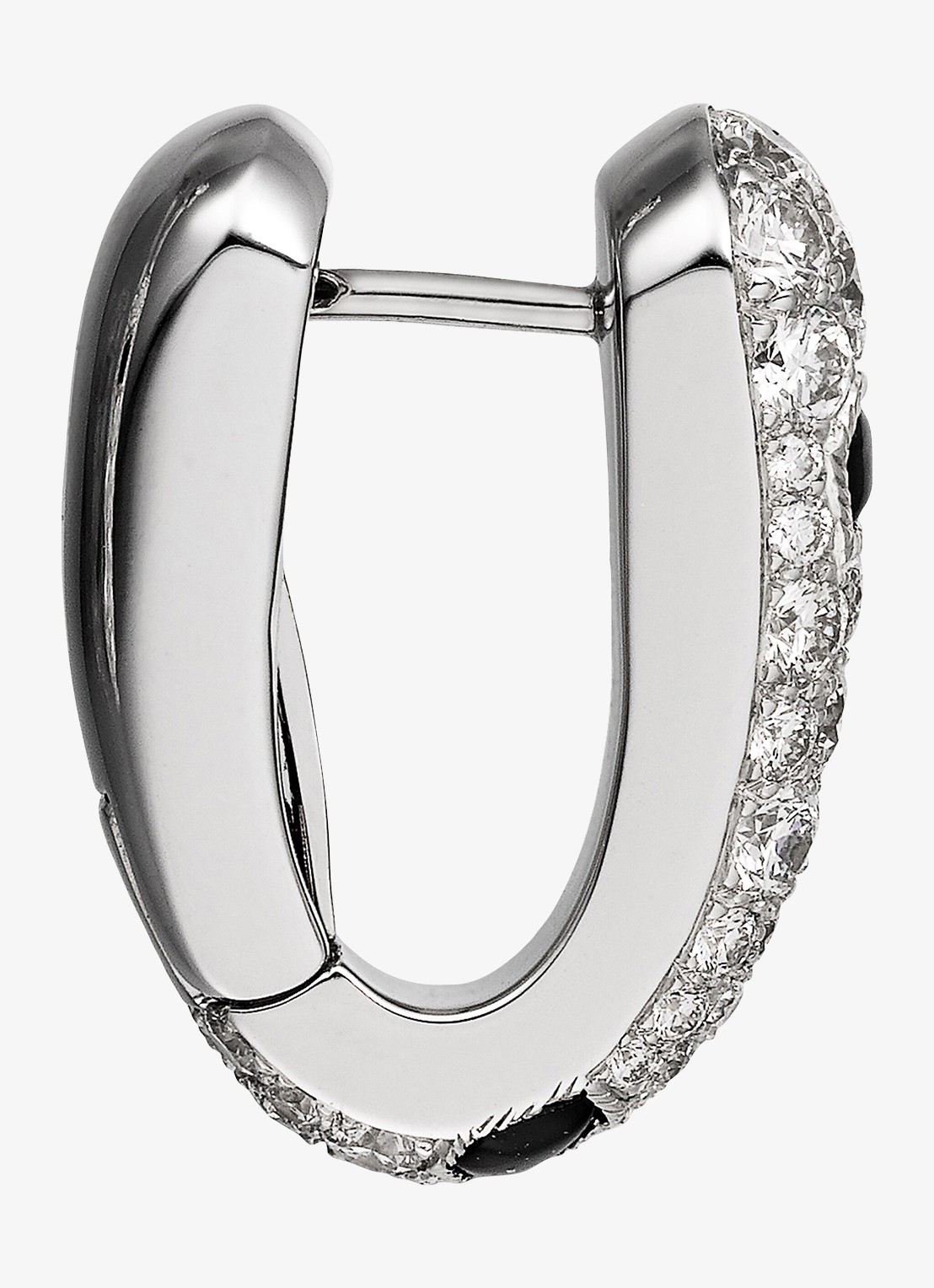 Cartier Panthère de Cartier oorringen van 18 karaat witgoud met onyx en 1.36 ct diamant CRN8515155 - detail witgoud